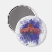 Waterverf Coneflower Magneet (Voorkant / Achterkant)