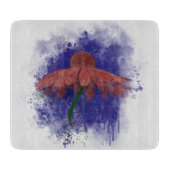 Waterverf Coneflower Snijplank (Voorkant)