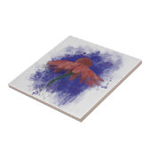 Waterverf Coneflower Tegeltje (Zijkant)