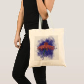 Waterverf Coneflower Tote Bag (Voorkant (product))