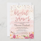 Waterverf Confetti Bridal Shower Kaart (Voorkant)