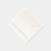 Waterverf Confetti Happy Birthday Servet (Hoek)