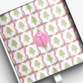 Waterverf Confetti kerstbomen & lint Tissuepapier