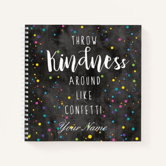 Waterverf Confetti Notitieboek (Voorkant)