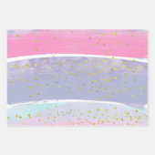 Waterverf-Confetti-patroon Inpakpapier Vel (Voorkant 3)