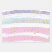 Waterverf-Confetti-patroon Inpakpapier Vel (Voorkant 2)