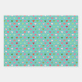 Waterverf -  Confetti Stippen Stripe hartslag Inpakpapier Vel (Voorkant 3)