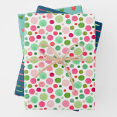 Waterverf - Confetti Stippen Stripe hartslag Inpakpapier Vel (In situ)