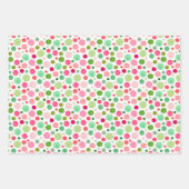 Waterverf -  Confetti Stippen Stripe hartslag Inpakpapier Vel (Voorkant)