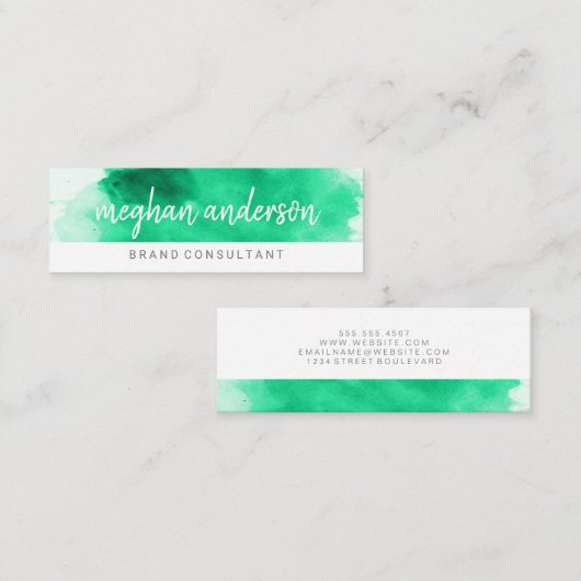 Waterverf | Consultant | Artiest Mini Visitekaartje (Voorkant / Achterkant)