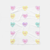 Waterverf Convo Heartz BAE Fleece Blanket (Voorkant)