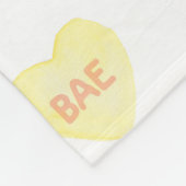 Waterverf Convo Heartz BAE Fleece Blanket Deken (Hoek)