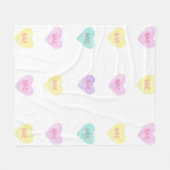 Waterverf Convo Heartz BAE Fleece Medium Blanket (Voorkant (Horizontaal))