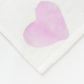 Waterverf Convo Heartz Blank pasta Fleece Deken (Hoek)