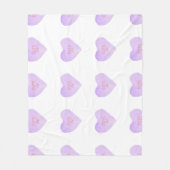 Waterverf Convo Heartz CUTE AF Fleece Blanket (Voorkant)