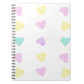 Waterverf Convo Heartz Large Pattern Notitieboek (Voorkant)