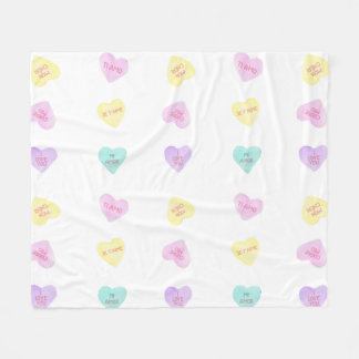 Waterverf Convo Heartz rond de wereldgrens Fleece Deken