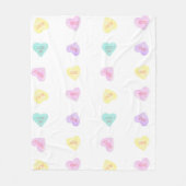 Waterverf Convo Heartz Slang Fleece Blanket (Voorkant)
