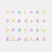 Waterverf Convo Heartz Slang Fleece Small Blanket (Voorkant (Horizontaal))