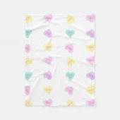Waterverf Convo Heartz Slang Fleece Small Blanket (Voorkant)