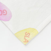 Waterverf Convo Heartz Slang Fleece Small Blanket Deken (Hoek)