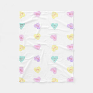 Waterverf Convo Heartz Slang Fleece Small Blanket Deken