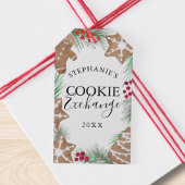 Waterverf Cookie Exchange Cadeaulabel
