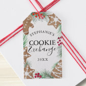 Waterverf Cookie Exchange Cadeaulabel