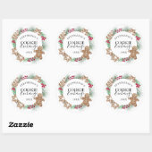Waterverf Cookie Exchange Ronde Sticker (Vel)