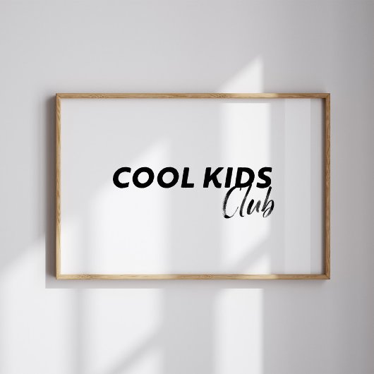 Waterverf  cool kind club poster