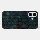 Waterverf Copper Patina Damask Pattern Case-Mate iPhone Case (Achterkant (horizontaal))