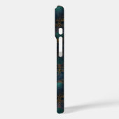 Waterverf Copper Patina Damask Pattern Case-Mate iPhone Case (Achterkant / Links)
