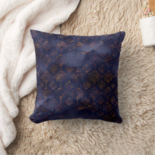 Waterverf Copper Patina Damask Pattern Kussen