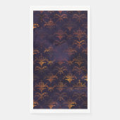 Waterverf Copper Patina Damask Pattern Servet (Voorkant)