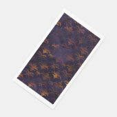 Waterverf Copper Patina Damask Pattern Servet (Hoek)