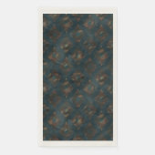 Waterverf Copper Patina Damask Pattern Servet (Voorkant)
