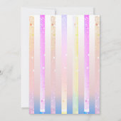 Waterverf Coquette Bow Pumpkin Eerste 1e Verjaarda Kaart (Achterkant)