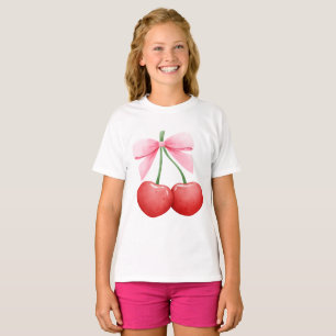 Waterverf Coquette Cherries T-shirt