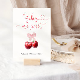 Waterverf Coquette Cherry Baby's zijn zoet Poster