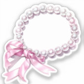 Waterverf Coquette Elementen Sticker (Voorkant)