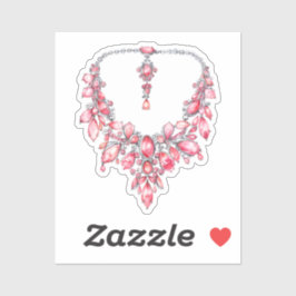 Waterverf Coquette Elementen Sticker