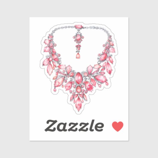 Waterverf Coquette Elementen Sticker (Vel)