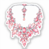 Waterverf Coquette Elementen Sticker (Voorkant)