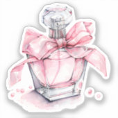 Waterverf Coquette Elementen Sticker (Voorkant)