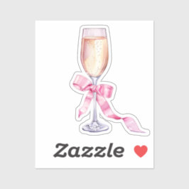 Waterverf Coquette Elementen Sticker