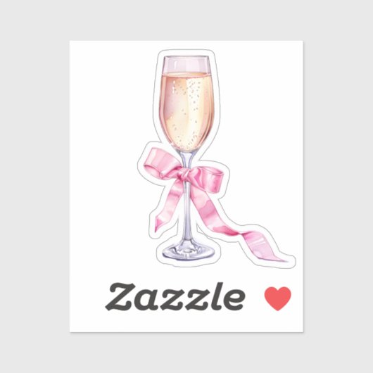 Waterverf Coquette Elementen Sticker (Vel)