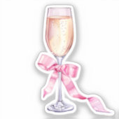 Waterverf Coquette Elementen Sticker (Voorkant)