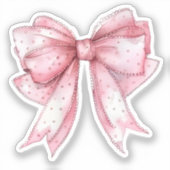 Waterverf Coquette Elementen Sticker (Voorkant)