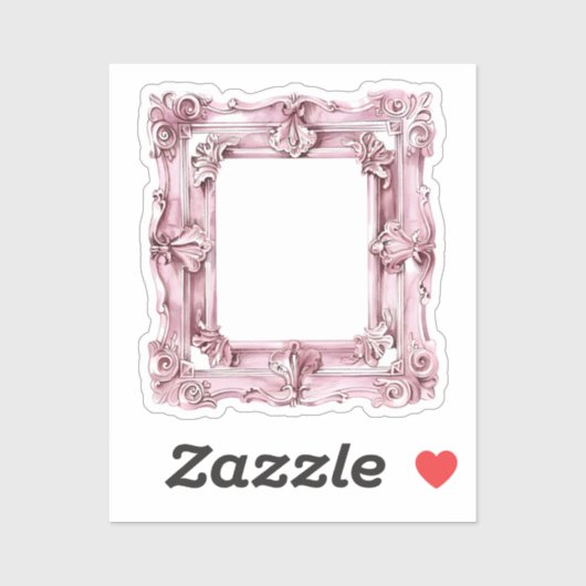 Waterverf Coquette Elementen Sticker (Vel)