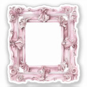 Waterverf Coquette Elementen Sticker (Voorkant)